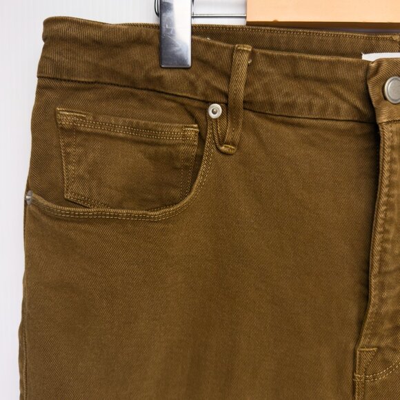 GOOD AMERICANS Good High-Rise Stretch Cigarette-Leg Slim Bronze Jeans Size 15 - Picture 5 of 10